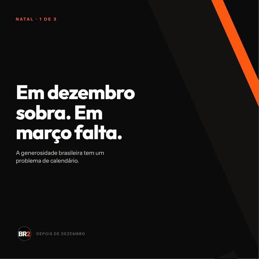 Primeira peça da campanha Depois de Dezembro, criada pela BR2 para Natal