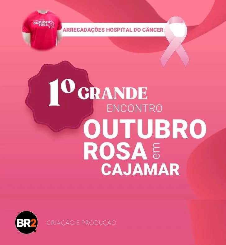 Cartaz da campanha com a assinatura da Agência BR2