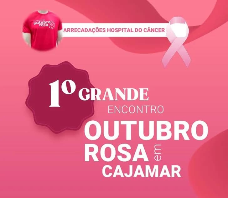 Cartaz de divulgação da programação do evento em Cajamar