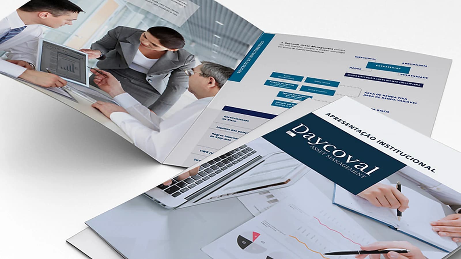 Institucional para Daycoval — Folder, criação da BR2