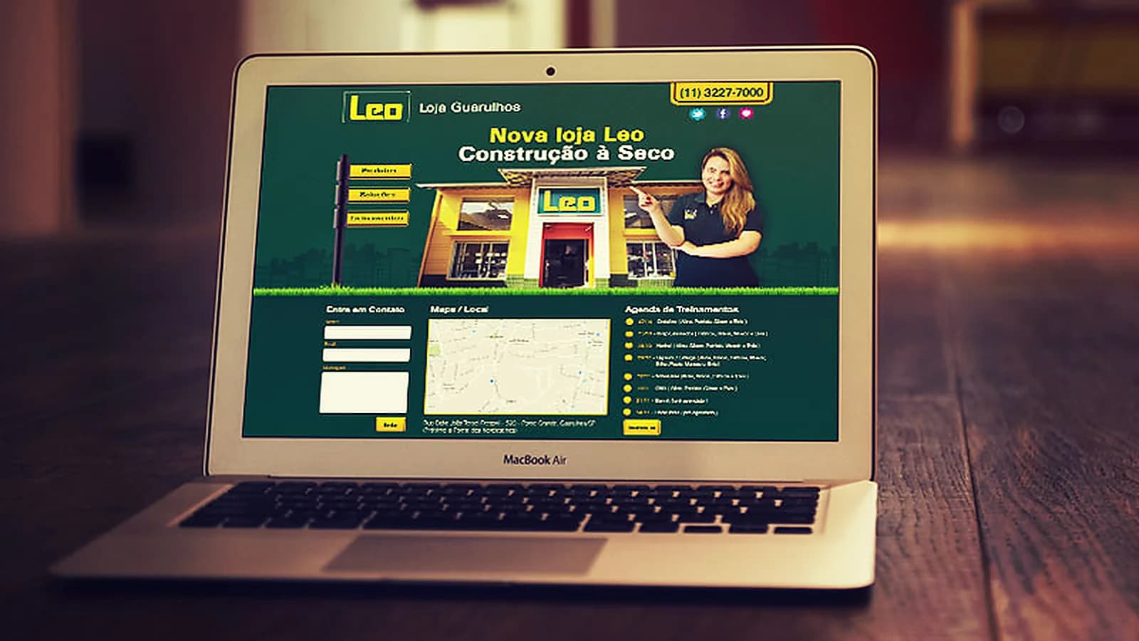 Hotsite para Leo Madeiras, criação da BR2