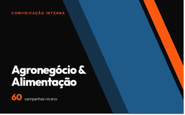 Comunicação interna para Agronegócio & Alimentação
