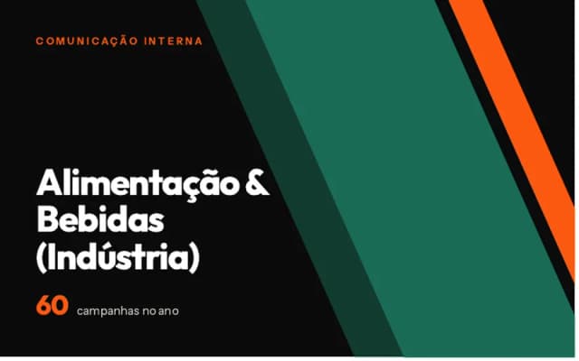 Comunicação interna para Alimentação & Bebidas (Indústria)