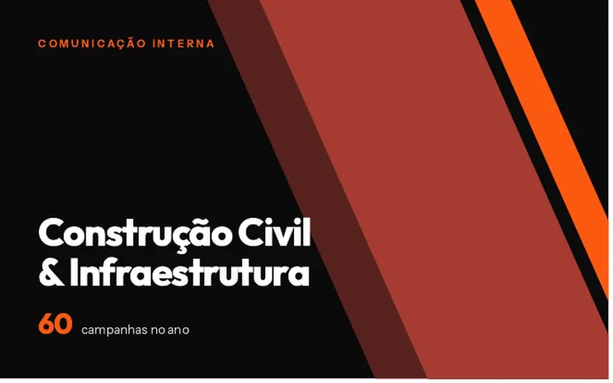 Comunicação interna para Construção Civil & Infraestrutura
