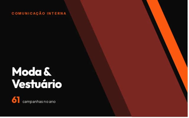 Comunicação interna para Moda & Vestuário